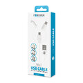 Forever kabel 3w1 USB - Lightning + USB-C + microUSB 1,0 m 1,5A biały