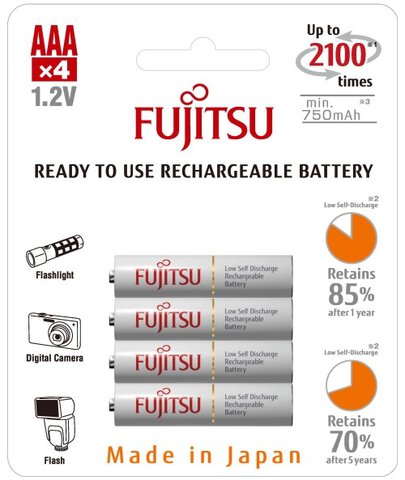 Akumulatorki Fujitsu HR-4UTCEX R03/AAA 800mAh