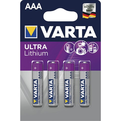 4 x bateria litowa Varta Lithium L92 R03 AAA