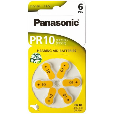 Baterie do aparatów słuchowych Panasonic 10 - 5 blistrów (30 sztuk)