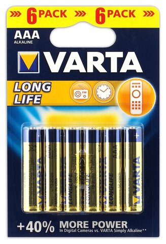 Baterie alkaliczne Varta Longlife LR03 / AAA 12 sztuk
