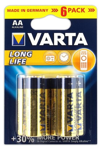 Baterie alkaliczne Varta Longlife LR6/AA 30 sztuk