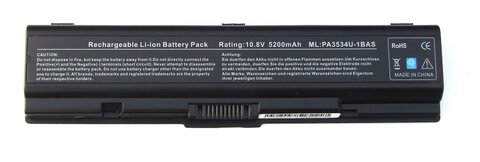 Bateria do Toshiba A200 A300 L200 L300 10,8V 4400mAh