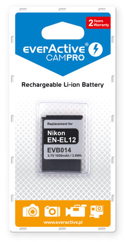 Akumulator foto everActive CamPro Nikon EN-EL12 Li-ion 1050mAh     