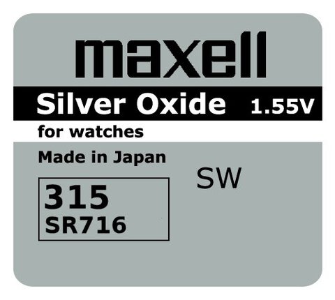Bateria srebrowa mini Maxell 315 / 314 / SR 716