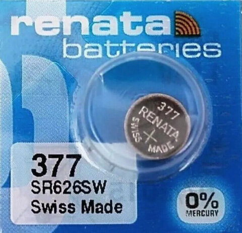 Bateria srebrowa mini Renata 377 / 376 / SR 626 SW / G4 (10 sztuk)