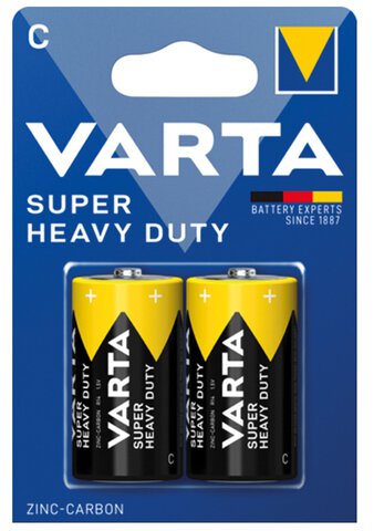 Baterie cynkowo-węglowe Varta Superlife R14/C 20 sztuk (10 blistrów)