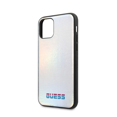 Guess nakładka do iPhone 11 Pro Max GUHCN65BLD srebrna hard case Iridescent