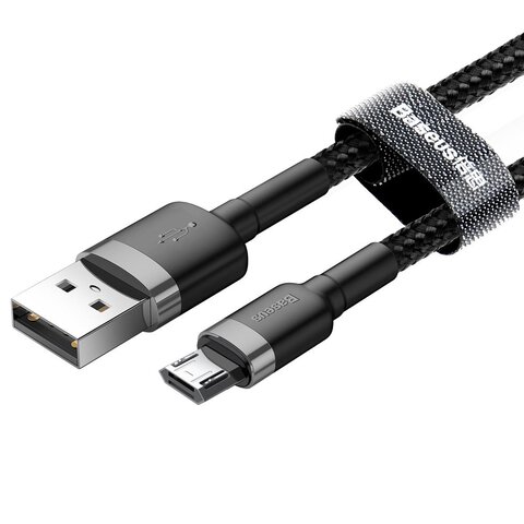 Baseus kabel Cafule USB - microUSB 2,0 m 1,5A szaro-czarny