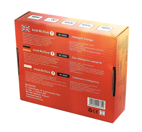 Ładowarka NC-1000 + 4 akumulatorki R03 AAA Eneloop UTGB 800 mAh (box)