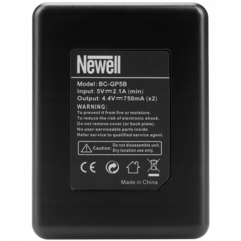 Ładowarka dwukanałowa Newell SDC-USB do GoPro Hero 5 6 7 8 Black