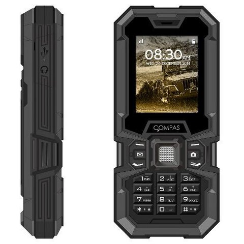 Pancerny wodo i wstrząsoodporny telefon Dual SIM Compas OffRoad