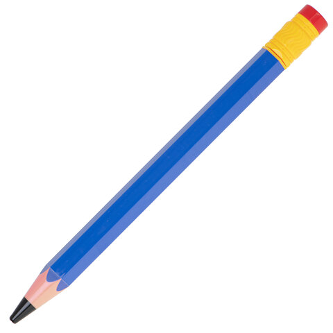 Sikawka plastikowa na wodę w kształcie ołówka niebieska 54 cm