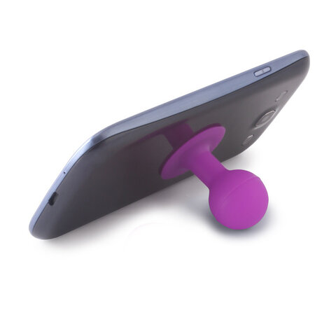 Silikonowa podstawka z przyssawką do smartfonów / tabletów fioletowa