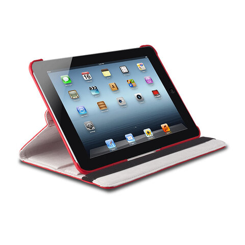 Uniwersalne etui obrotowe 360° do Apple iPad 2 / 3 / 4 czerwony