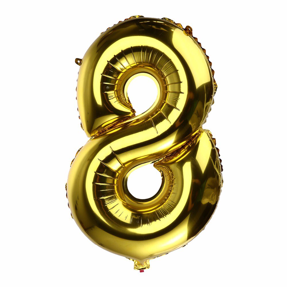 Balon urodzinowy - cyfra 8