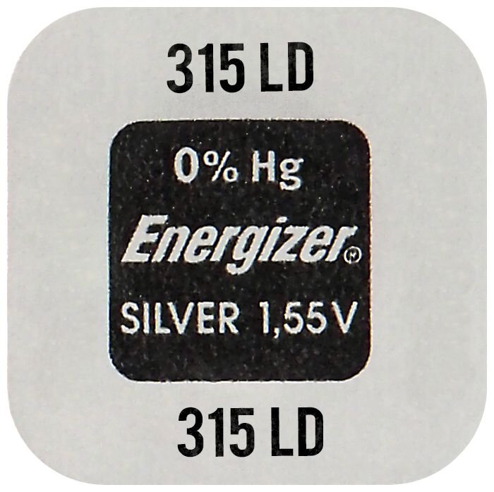 Bateria srebrowa Energizer 315