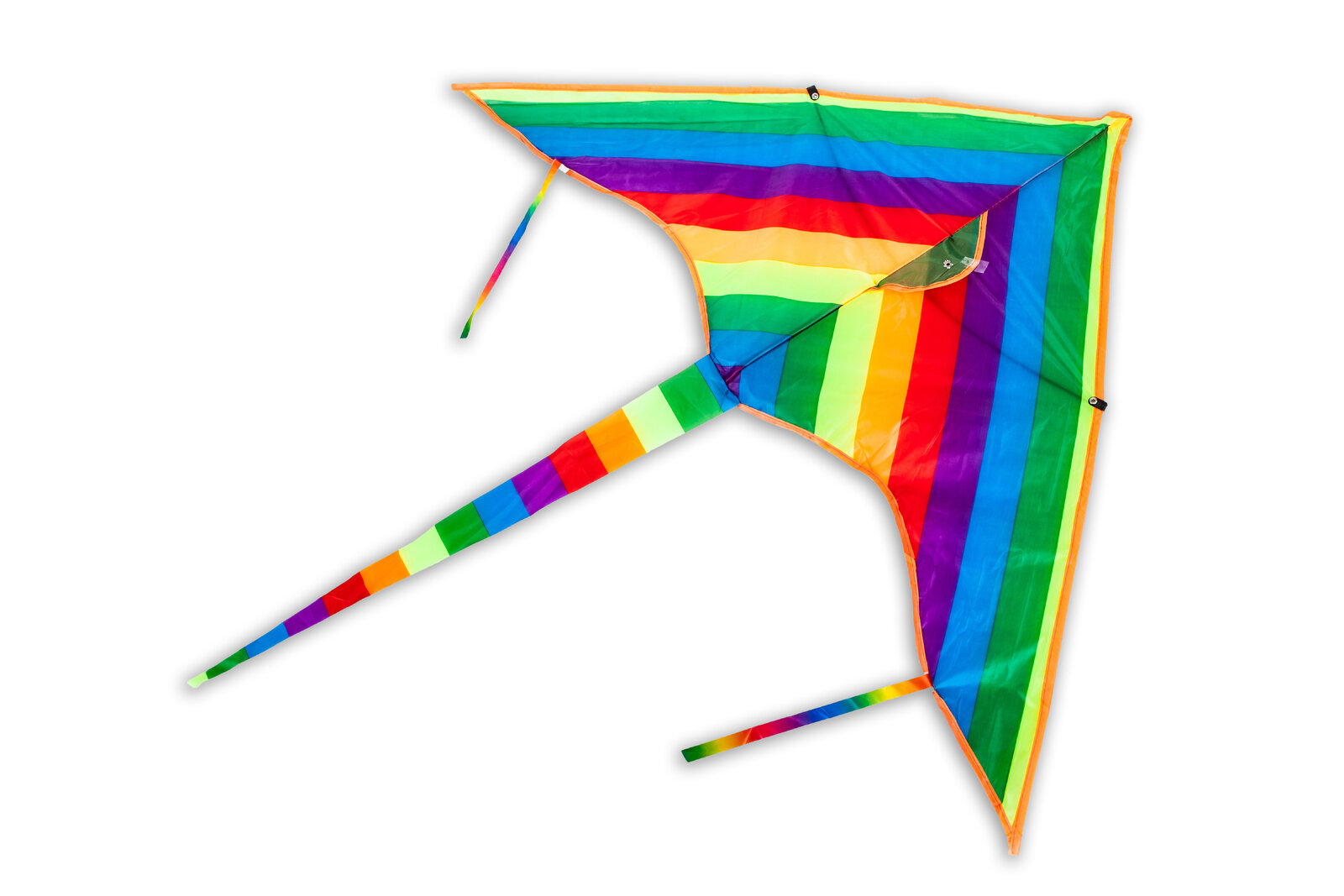 Latawiec duży dla dzieci trójkątny tęcza - konstrukcja