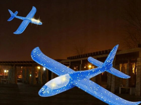 Samolot styropianowy - lot