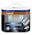 2x Osram H7 NightBreaker UNLIMITED + 110% światła (duo pack)