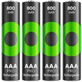 4 x akumulatorki AAA / R03 Ni-MH GP ReCyko Pro 800mAh