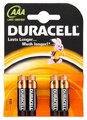 4 x bateria alkaliczna Duracell Basic C&B LR03 AAA (blister)