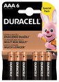 6 x bateria alkaliczna Duracell Basic Duralock LR03 AAA (blister)