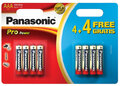 8 x Panasonic Alkaline PRO Power LR03/AAA (blister)