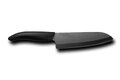 Duży ceramiczny nóż kuchenny Santoku 16 cm (czarne ostrze)