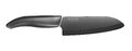 Nóż ceramiczny Santoku 14 cm + nóż do obierania 7,5 cm (czarne ostrza)