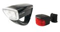 Zestaw diodowych lamp rowerowych Sigma Eloy + Cuberider Black Combo