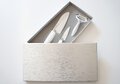 Zestaw nóż ceramiczny Santoku 14 cm + nóż do obierania 7,5 cm + obieraczka Gift Set