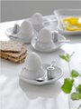 Zestaw śniadaniowy podstawka na jajko + solniczka + łyżeczka
