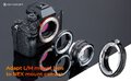 Adapter bagnetowy K&F Concept - Leica M / Sony E
