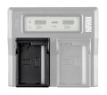 Adapter-płytka ładowarki Newell do akumulatorów BLX-1 do Olympus