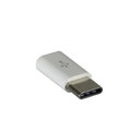 Adapter Skystars microUSB - USB-C (type-c) biały