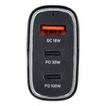 adowarka samochodowa USB QC 3.0 18W + 2x Typ C PD 100W+30W CC53-2C1A (Total 138W)