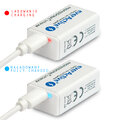 Akumulatorek 6F22/9V everActive Li-ion 550 mAh Professional +Lithium + micro USB