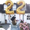 Balon urodzinowy na hel cyfry -7- 40cm