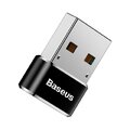 BASEUS adapter USB (męski) do Typ C (damski) 5A czarny CAAOTG-01