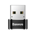 BASEUS adapter USB (męski) do Typ C (damski) 5A czarny CAAOTG-01