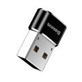BASEUS adapter USB (męski) do Typ C (damski) 5A czarny CAAOTG-01