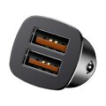 BASEUS adowarka samochodowa 2 x USB A QC3.0 5A 30W CCALL-DS01/BS-C16Q czarna