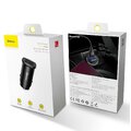 BASEUS adowarka samochodowa 2 x USB A QC3.0 5A 30W CCALL-DS01/BS-C16Q czarna