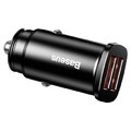 BASEUS adowarka samochodowa 2 x USB A QC3.0 5A 30W CCALL-DS01/BS-C16Q czarna