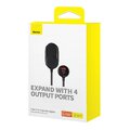 BASEUS adowarka samochodowa USB A + Typ C + 2 x gniazdo zapaliniczki PD 5A 30W C00455300121-00 czarna