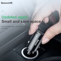 BASEUS adowarka samochodowa USB A + Typ C PD3.0 QC4.0 5A 30W CCALL-YS01 czarna