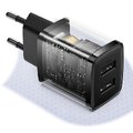 Ładowarka sieciowa Baseus Compact CCXJ010201 2x USB 10,5W