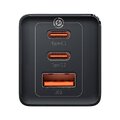 Baseus GaN5 Pro CCGP120201 65W szybka ładowarka sieciowa z 2 gniazdami USB-C PD oraz USB