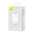 Baseus GaN5 Pro CCGP120202 65W szybka ładowarka sieciowa z 2 gniazdami USB-C PD oraz USB